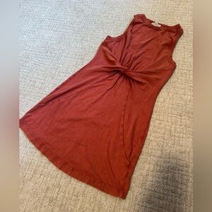 L*Space Twisted Front Mini Dress in Rust
